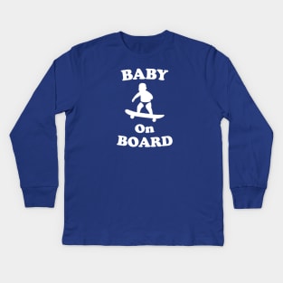 Baby On Board [Rx-Tp] Kids Long Sleeve T-Shirt